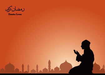Fototapeta premium Ramadan Kareem congratulations designs