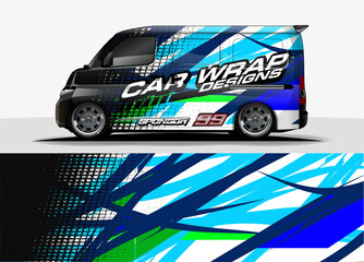 abstract background vector for racing car wrap design and vehicle livery 