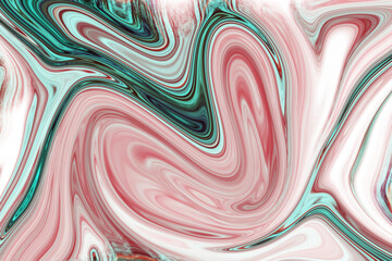 Pink and green liquid marble vector background
