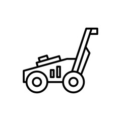 lawn mower vector illustration