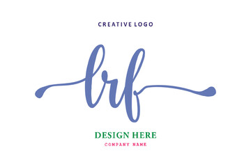 LRF lettering logo is simple, easy to understand and authoritative