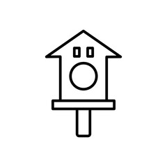 starling box outline vector illustration