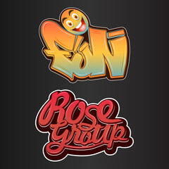 design graffiti typography for t shirts, stickers or symbols.