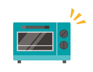 オーブントースターのベクターイラスト　家電　