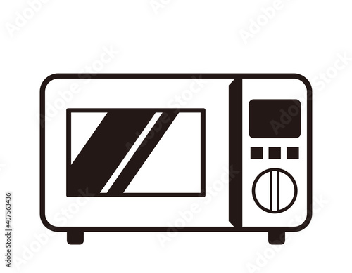電子レンジのベクターイラスト 家電 Wall Mural Wallpaper Murals Nisi