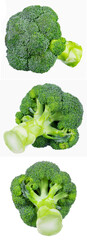 Fresh broccoli isolated on white background