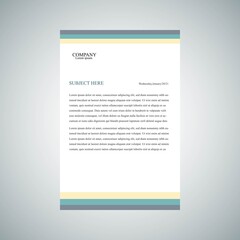 letterhead template design vector illustration