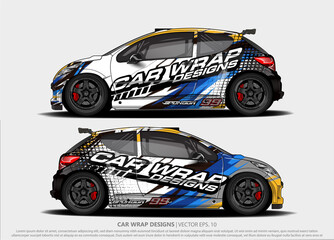 Fototapeta premium abstract background vector for racing car wrap design and vehicle livery 