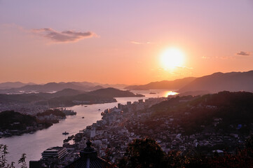 尾道　夕焼け