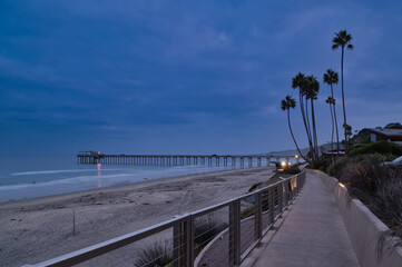 Empty beach La Jolla California during Coronavirus pandemic lockdown