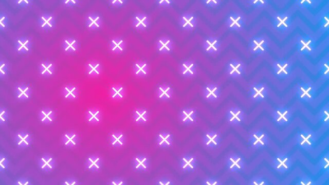 ポップでシンプル＆ミニマルデザインなパターンのループ