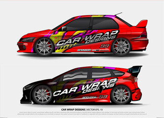 abstract background vector for racing car wrap design and vehicle livery 
