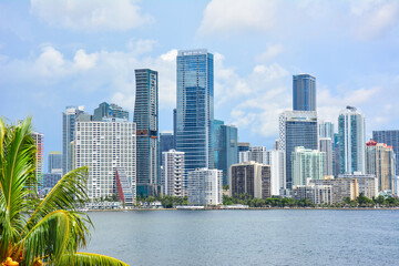 Fototapeta na wymiar Downtown Miami Beach in Florida