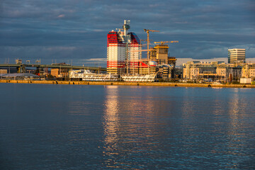 A beautiful cityscape over Gothenburg harbour, Sweden