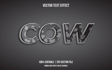 Cow text style effect