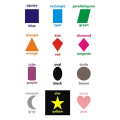 color illustrations and objects, this illustration is suitable for poster and other children's books