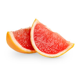 Fresh Grapefruit isolated on white background.
