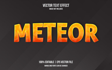 Meteor text style effect, hot effect