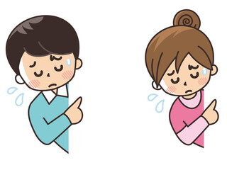 紹介　顔出し　困り顔の若者