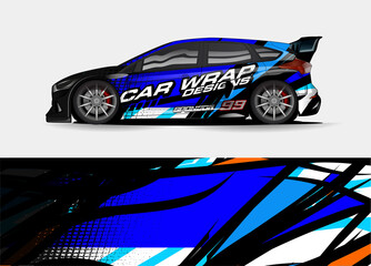 abstract background vector for racing car wrap design and vehicle livery 