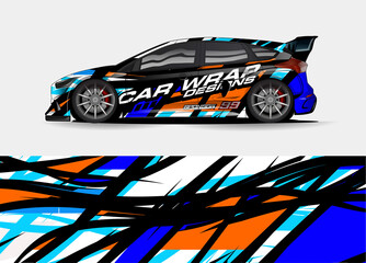 abstract background vector for racing car wrap design and vehicle livery 
