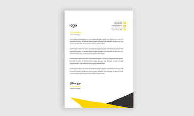  Professional corporate business letterhead templates for your project design, Vector illustration.
