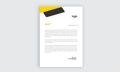  Professional corporate business letterhead templates for your project design, Vector illustration.