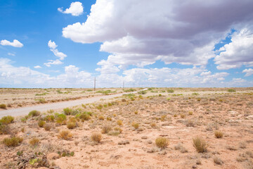 Desert near Roswell in New Mexico, USA