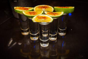 TEQUILA AND MEZCAL SHOTS