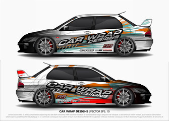 vehicle graphic kit vector. Modern abstract background for car wrap branding and automobile sticker decals livery
