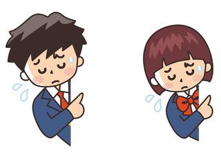 紹介　顔出し　困り顔の学生