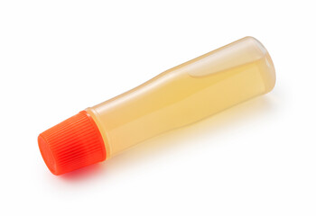 Liquid glue on a white background
