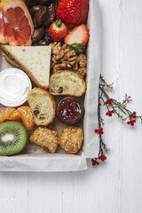 Healthy Breakfast brunch take away boxed