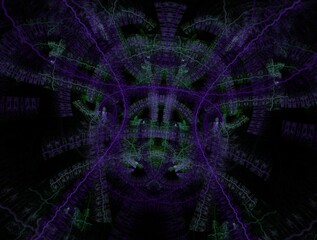 Imaginatory fractal background Image