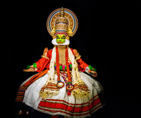 Kathakali kerala classical dance men body posture