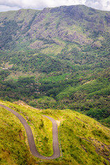 Curvy Hill Road View from the hilltop