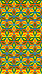 Flower of life seamless pattern of sacred geometry