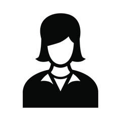 Businesswoman icon vector graphic illustration