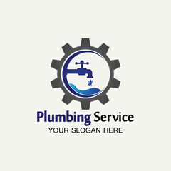 Plumbing Service Logo icon vector illustration design Template.Plumbing logo.Plumbing service icon logo creative vector illustrattion