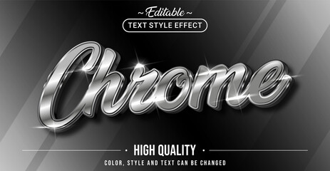 Editable text style effect - Chrome text style theme.
