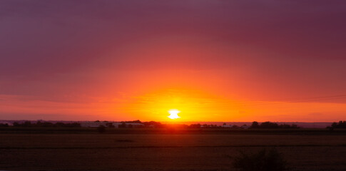 Photo of sunset landscape