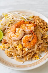 stir-fried noodles with shrimp and sprouts or Pad Thai
