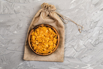 corn flakes new environmentally friendly packaging for Breakfast. the view from the top