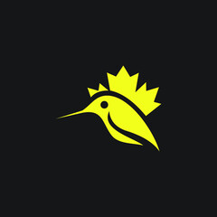 logo bird templet vector animal wing