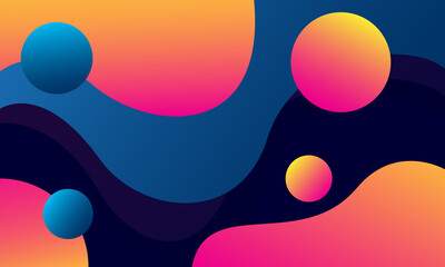 Colorful geometric background. Liquid color background design. Fluid shapes composition. Eps10 vector