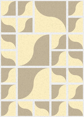 Abstract Geometric Pattern generative computational art illustration