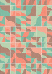 Abstract Geometric Pattern generative computational art illustration