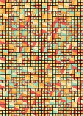 Abstract Geometric Pattern generative computational art illustration