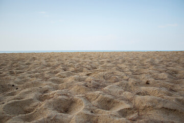 Beach sea and sky background