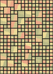 Abstract Geometric Pattern generative computational art illustration